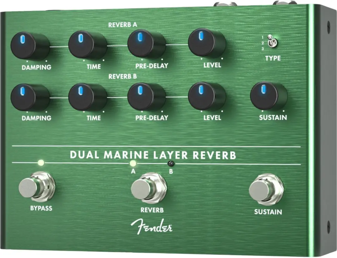 Fender Dual Marine Layer Reverb - Groen