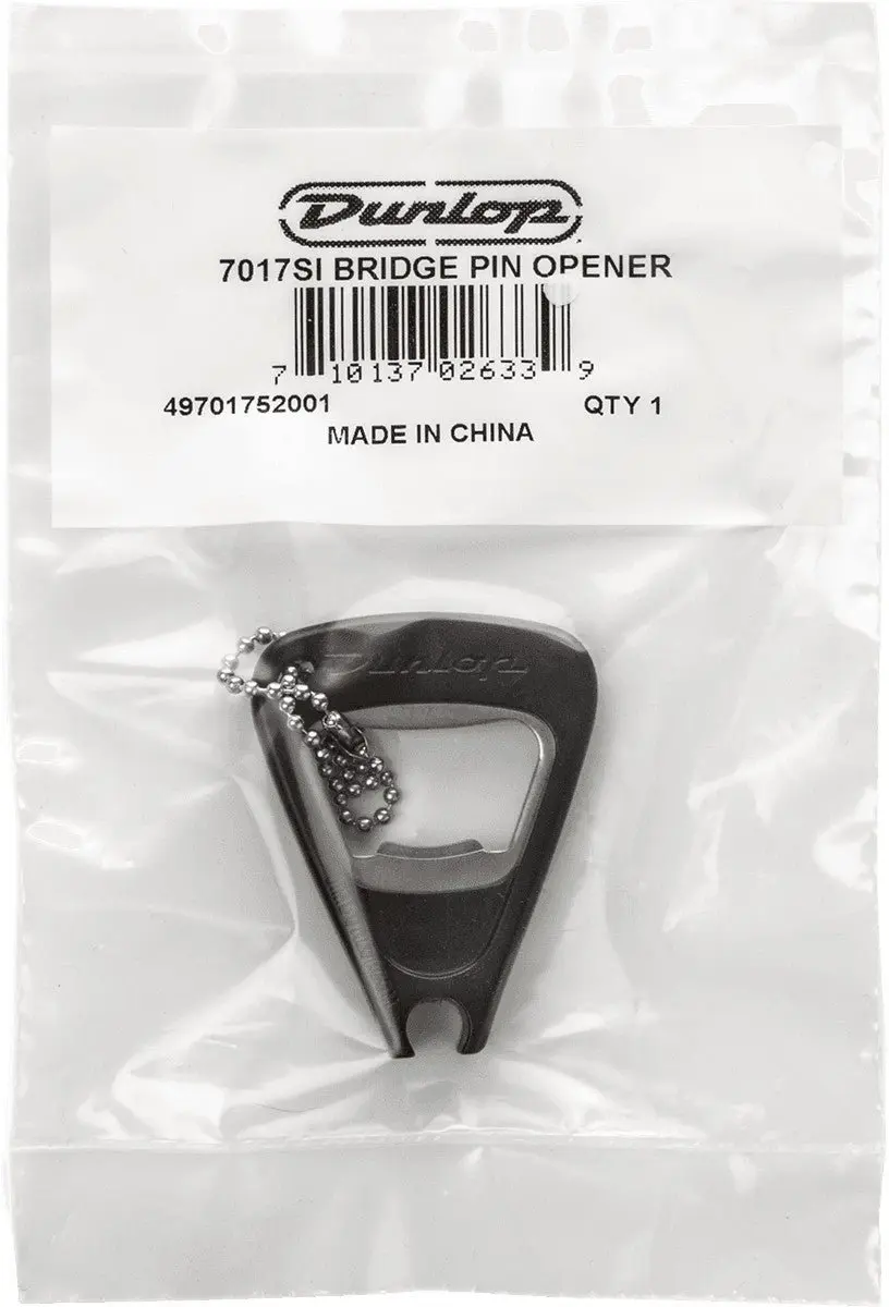 Dunlop 7017SI Bridge Pin Puller Flesopener - Zilver/Zwart