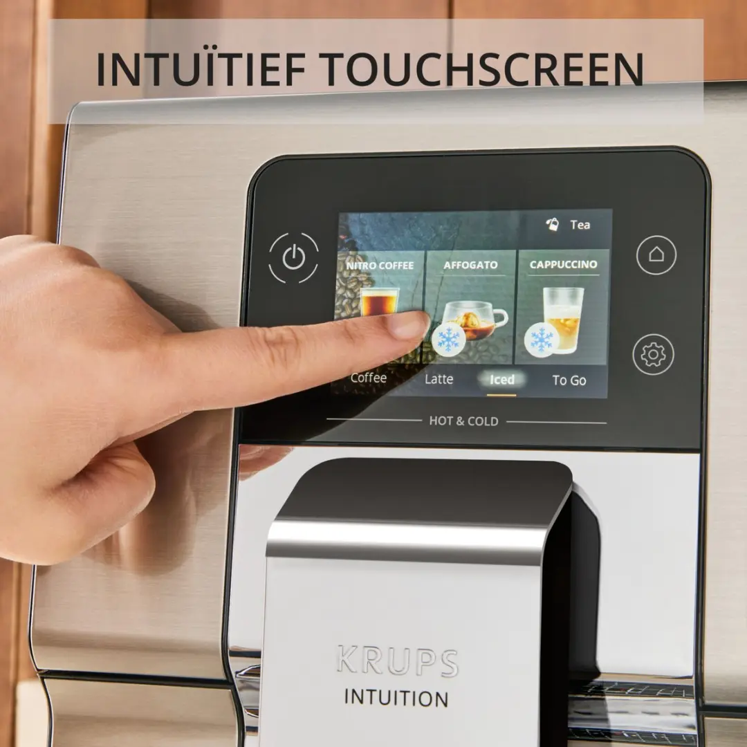 Krups Intuition Experience EA879EE0 Volautomatische Koffiemachine - 1550W - Zilver/Zwart