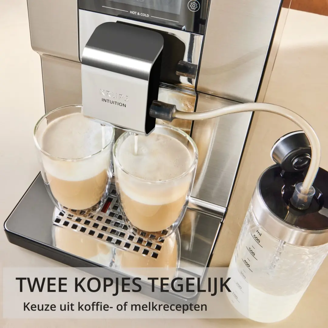 Krups Intuition Experience EA879EE0 Volautomatische Koffiemachine - 1550W - Zilver/Zwart