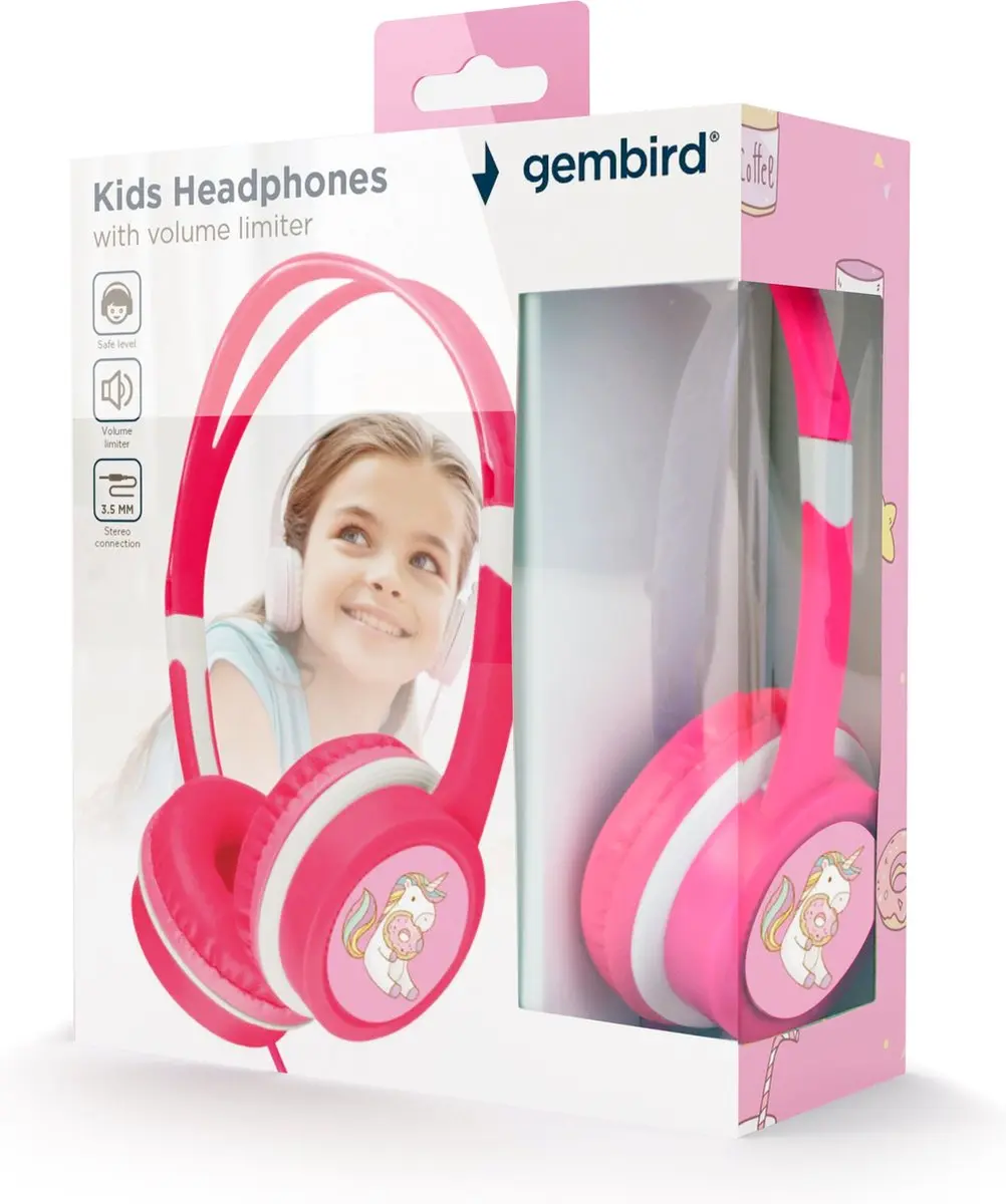 Gembird MHP-JR-PK Koptelefoon - Roze