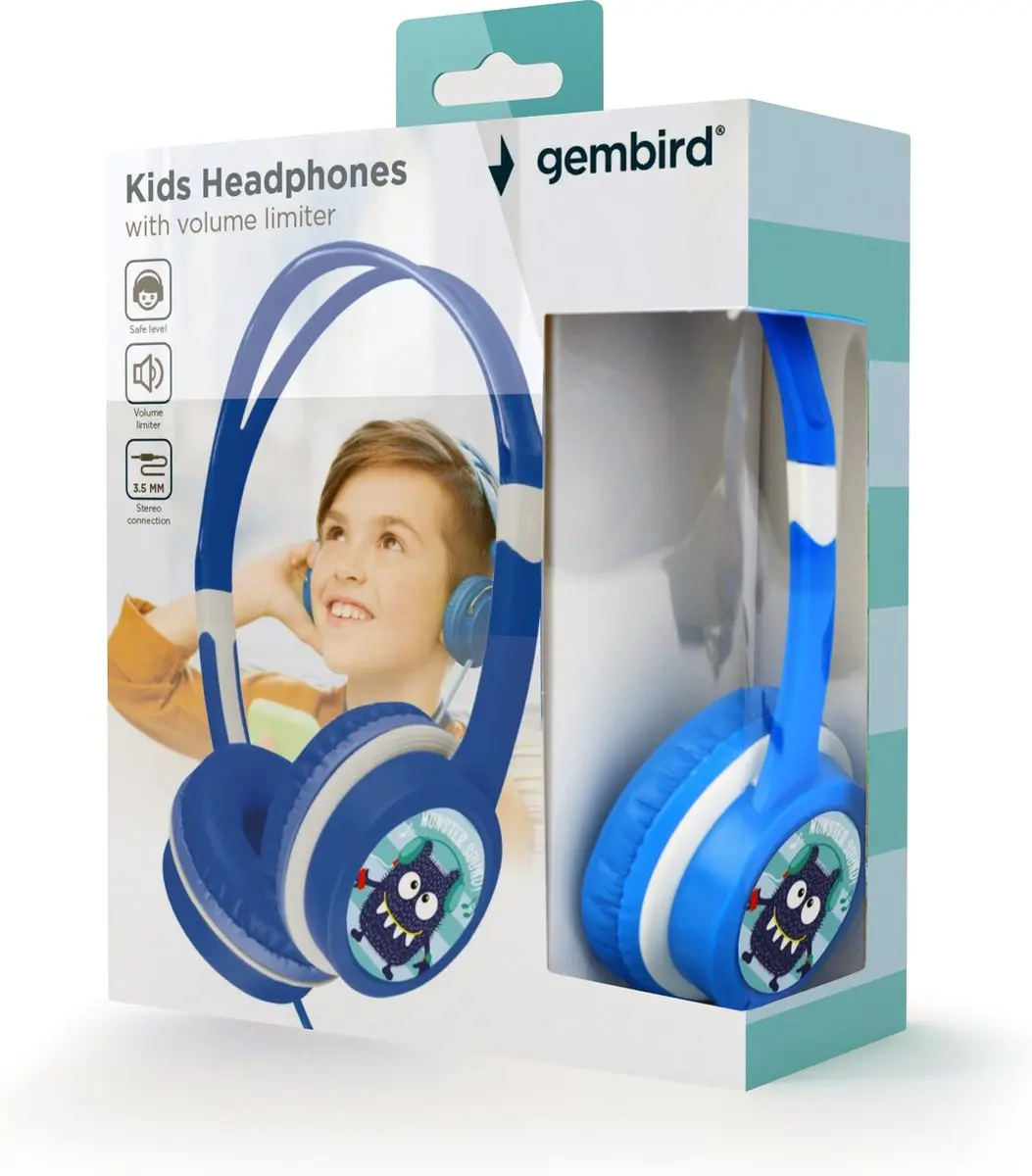 Gembird MHP-JR-B Koptelefoon - Blauw