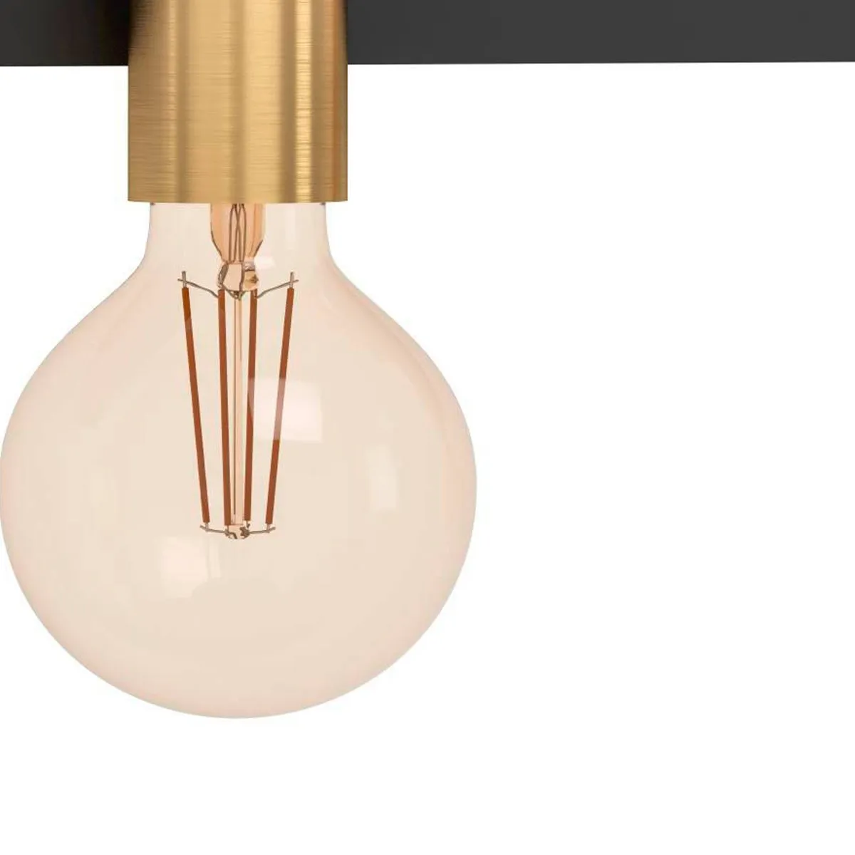 Eglo Macchione Wandlamp 50cm - 4 Lichtpunten - Zwart/Goud