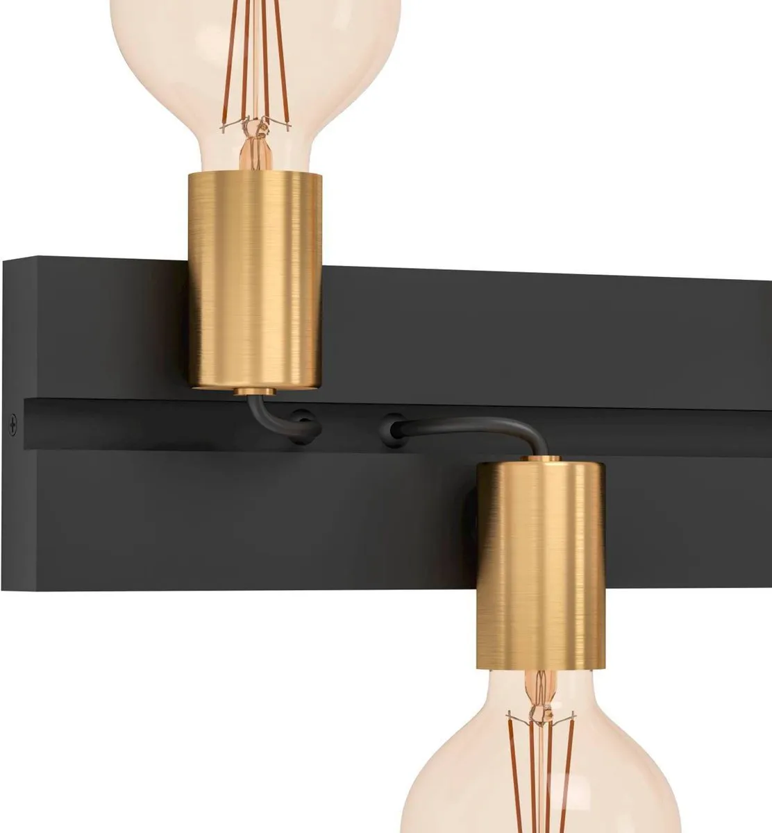 Eglo Macchione Wandlamp 50cm - 4 Lichtpunten - Zwart/Goud