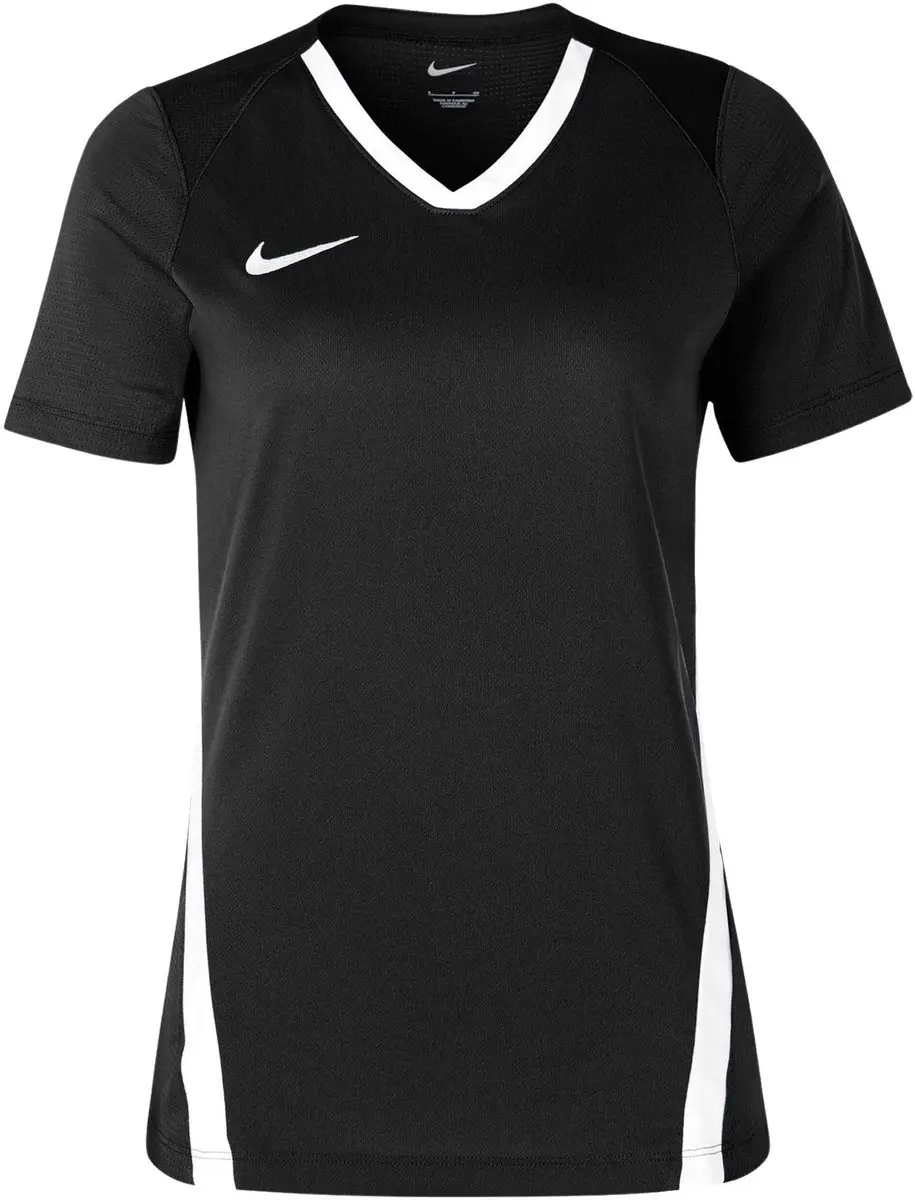 Nike Team Spike Shirt Dames L - Wit/Zwart