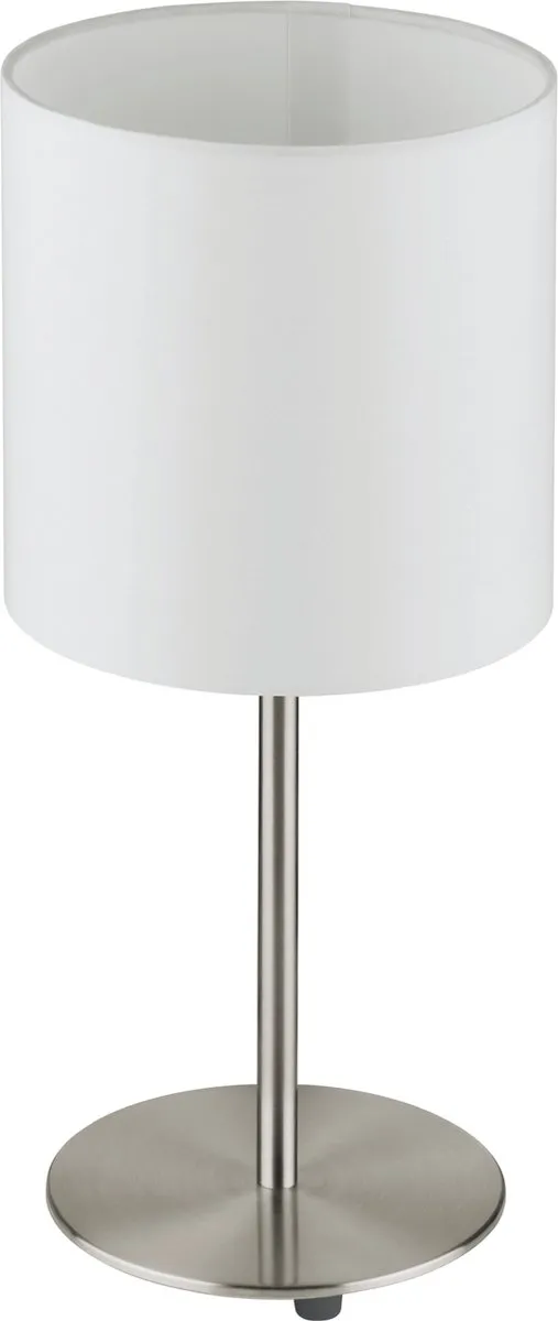 Eglo Pasteri Tafellamp E27 - Ø18cm - Grijs/Wit