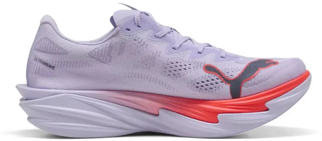PUMA Deviate Nitro Elite 4 Hardloopschoenen - 44 - Ultra Red/Inky Depths/White