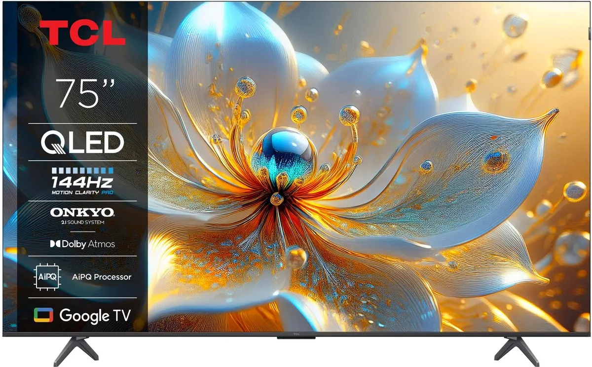 TCL 75T8C - 75 inch - 4K QLED - 144Hz - 2025