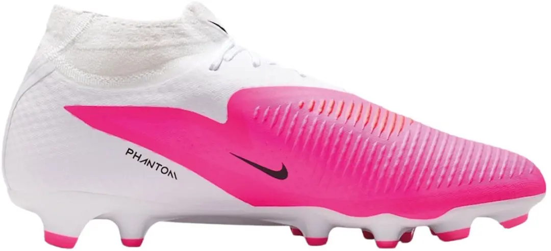 Nike Phantom 6 High Academy FG/MG Voetbalschoenen 44 - wit/roze/zwart