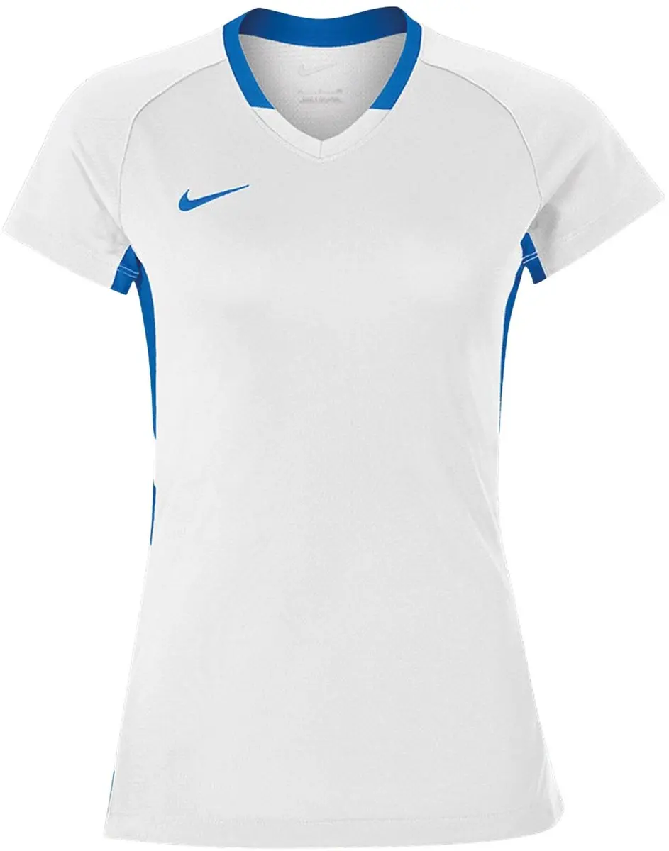 Nike Team Shirt Dames M - Wit/Blauw