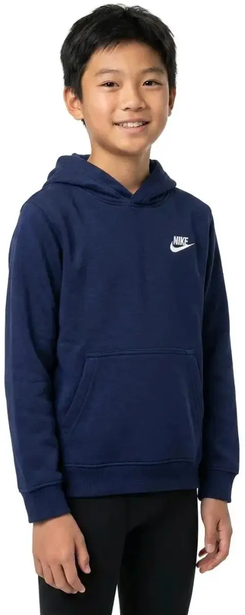 Nike NSW Club FLC HDY Unisex Sporttrui FD3000-410 - Navy/Wit - XL - afbeelding 6 van 6