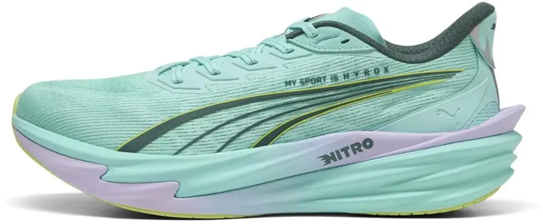 PUMA Deviate Nitro 4 X Hyrox Hardloopschoenen - 42.5 - Groen
