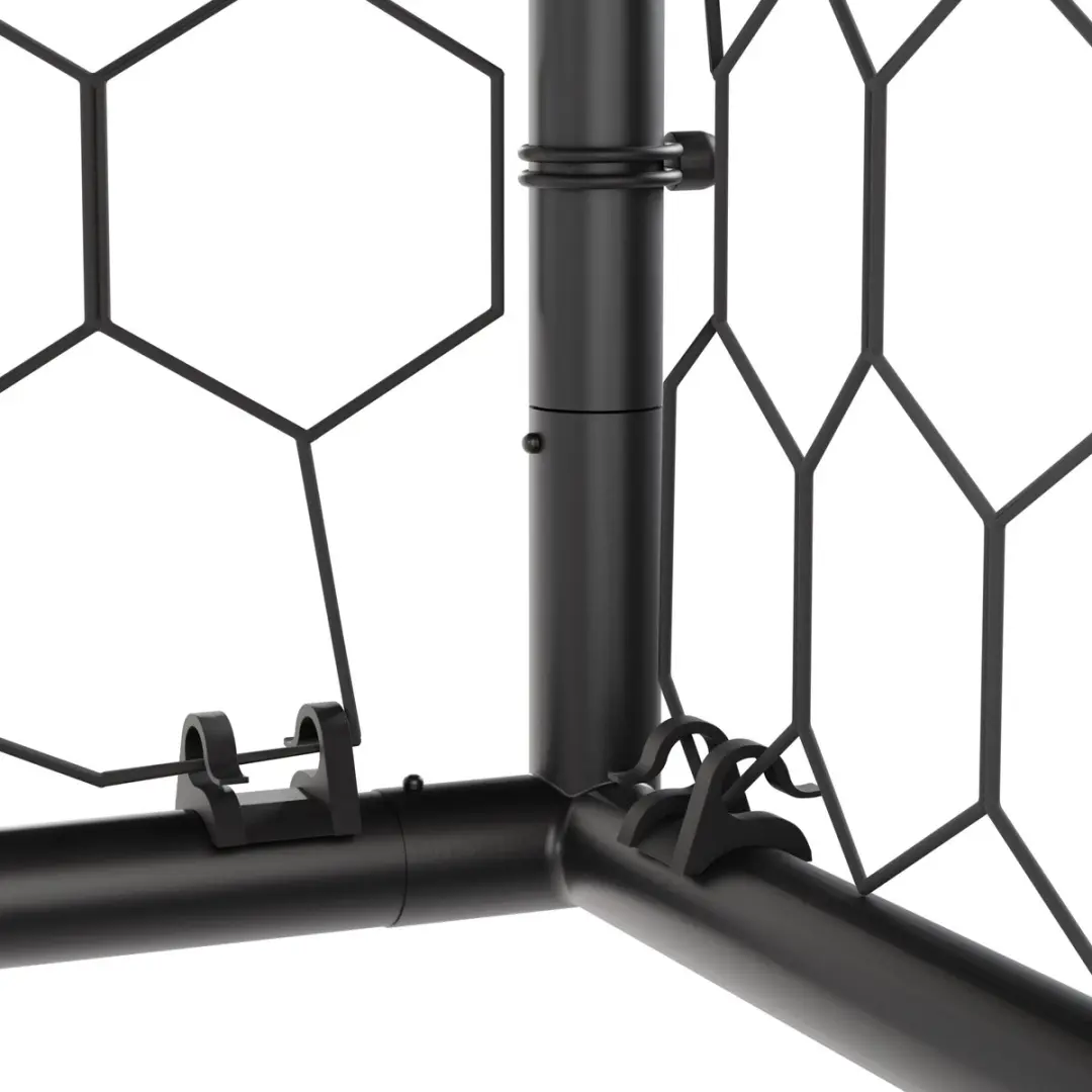 Virtufit Voetbaldoel Premium 120x80x60cm - Zwart