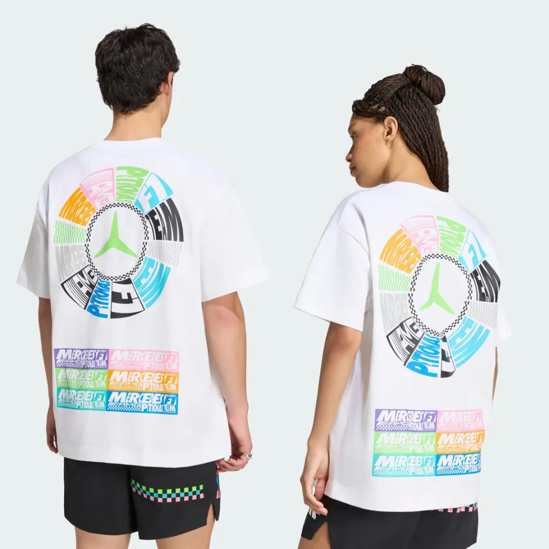 Adidas Performance Mercedes-AMG Petronas F1 Lights On T-shirt IB7009 - Wit - XXXL