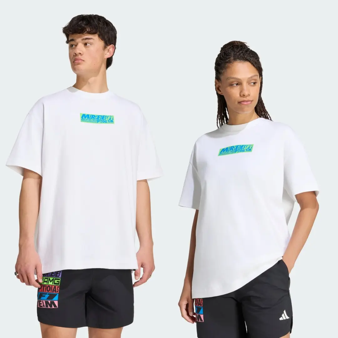 Adidas Performance Mercedes-AMG Petronas F1 Lights On T-shirt IB7009 - Wit - XXXL