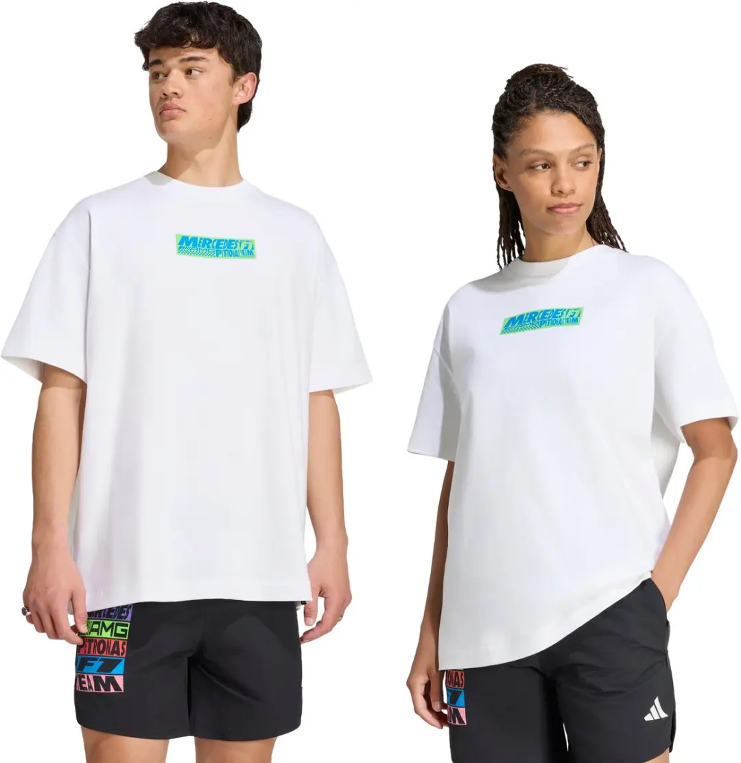 Adidas Performance Mercedes-AMG Petronas F1 Lights On T-shirt IB7009 - Wit - XXXL