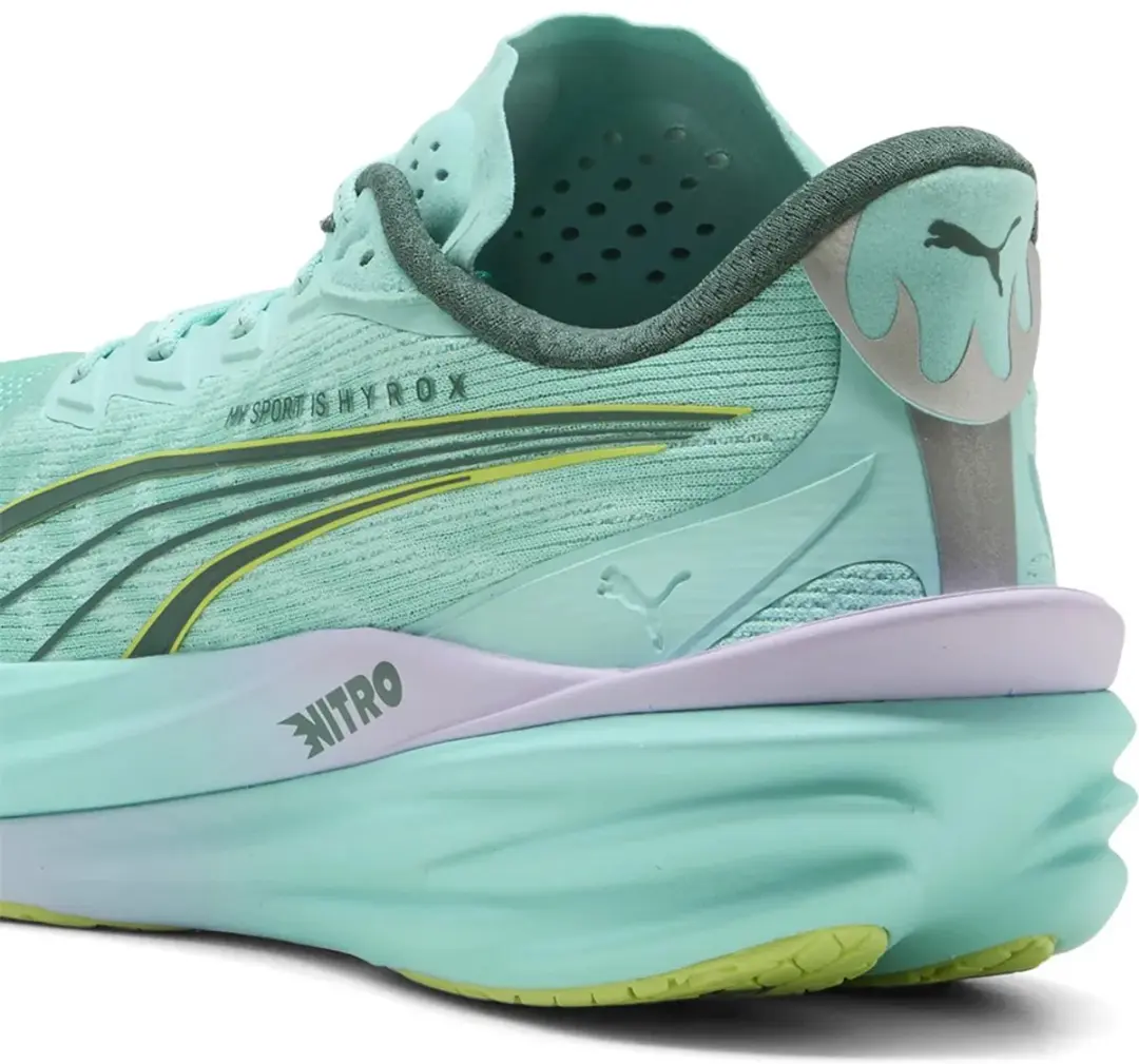 PUMA Deviate Nitro 4 X Hyrox Hardloopschoenen - 44 - Groen