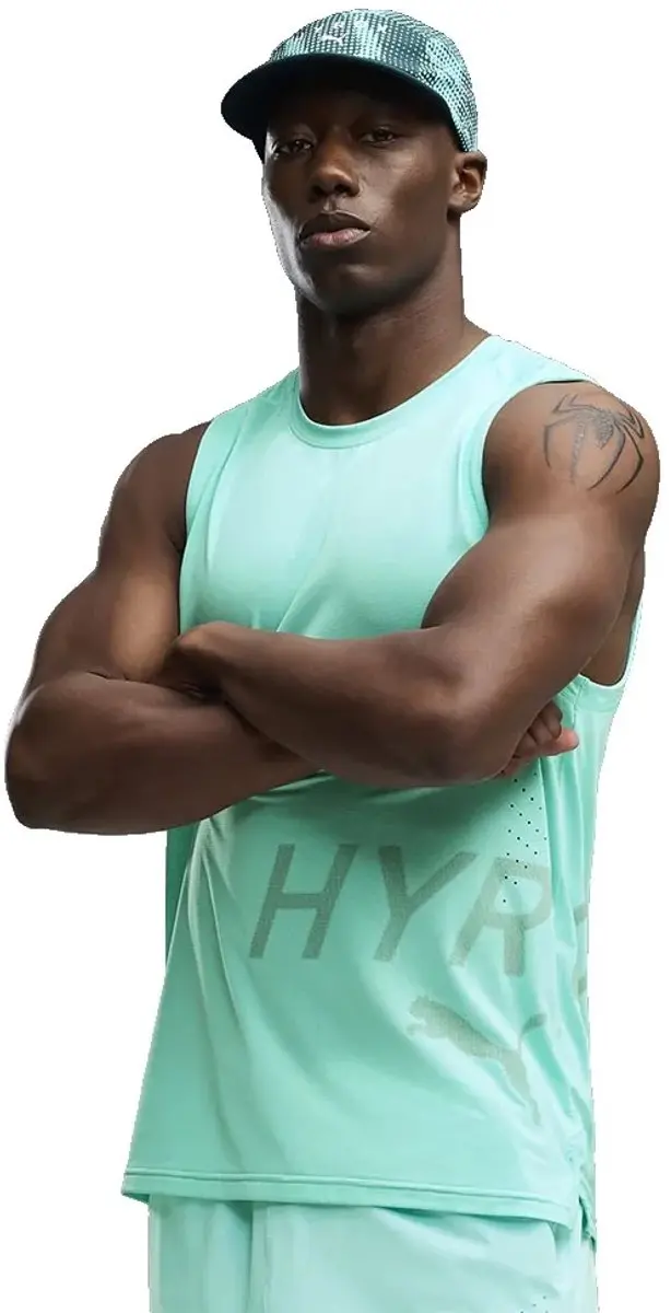 PUMA X Hyrox Pwrmode Mouwloos T-shirt L - Groen