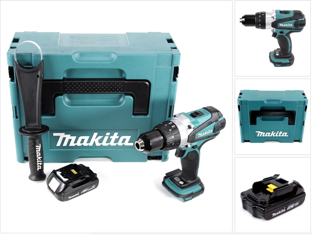 Makita DDF458Y1J 18V Accuboormachine 91Nm