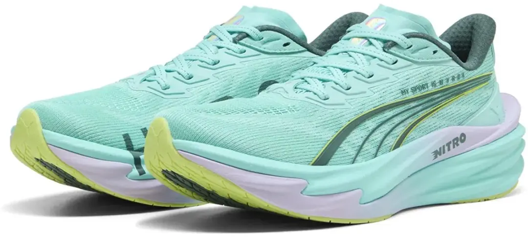 PUMA Deviate Nitro 4 X Hyrox Hardloopschoenen - Groen 37