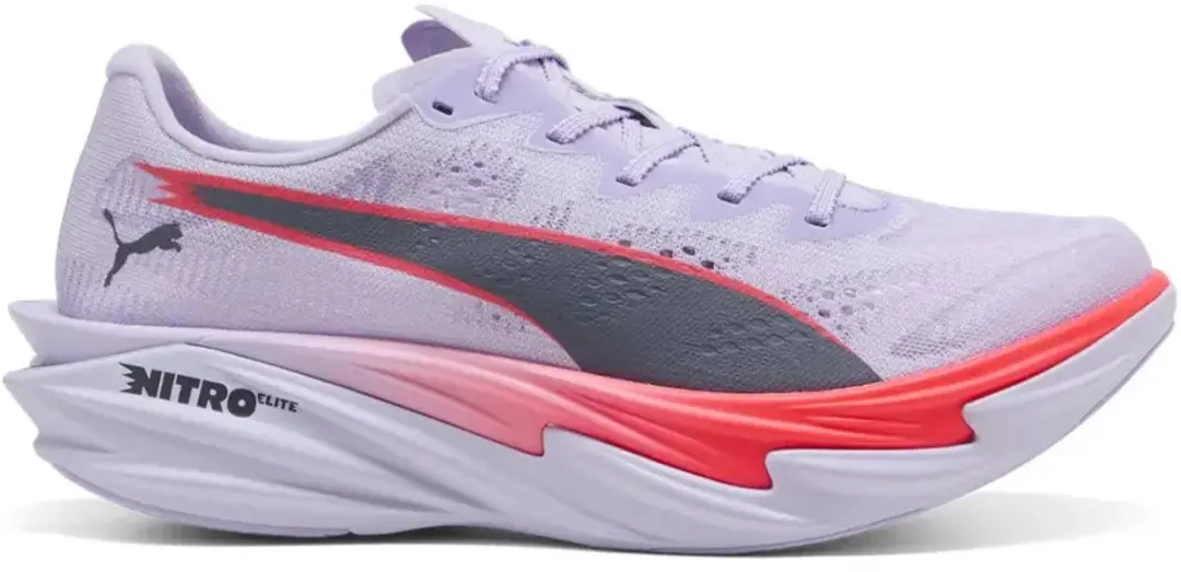 PUMA Deviate Nitro Elite 4 Hardloopschoenen - 40 - Ultra Red/Inky Depths/White