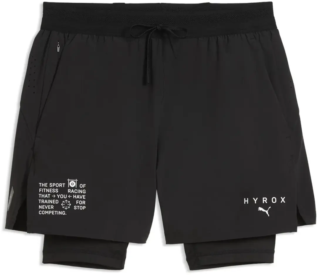 PUMA X Hyrox 2in1 Pwrmode Korte Sportbroek XL - Zwart