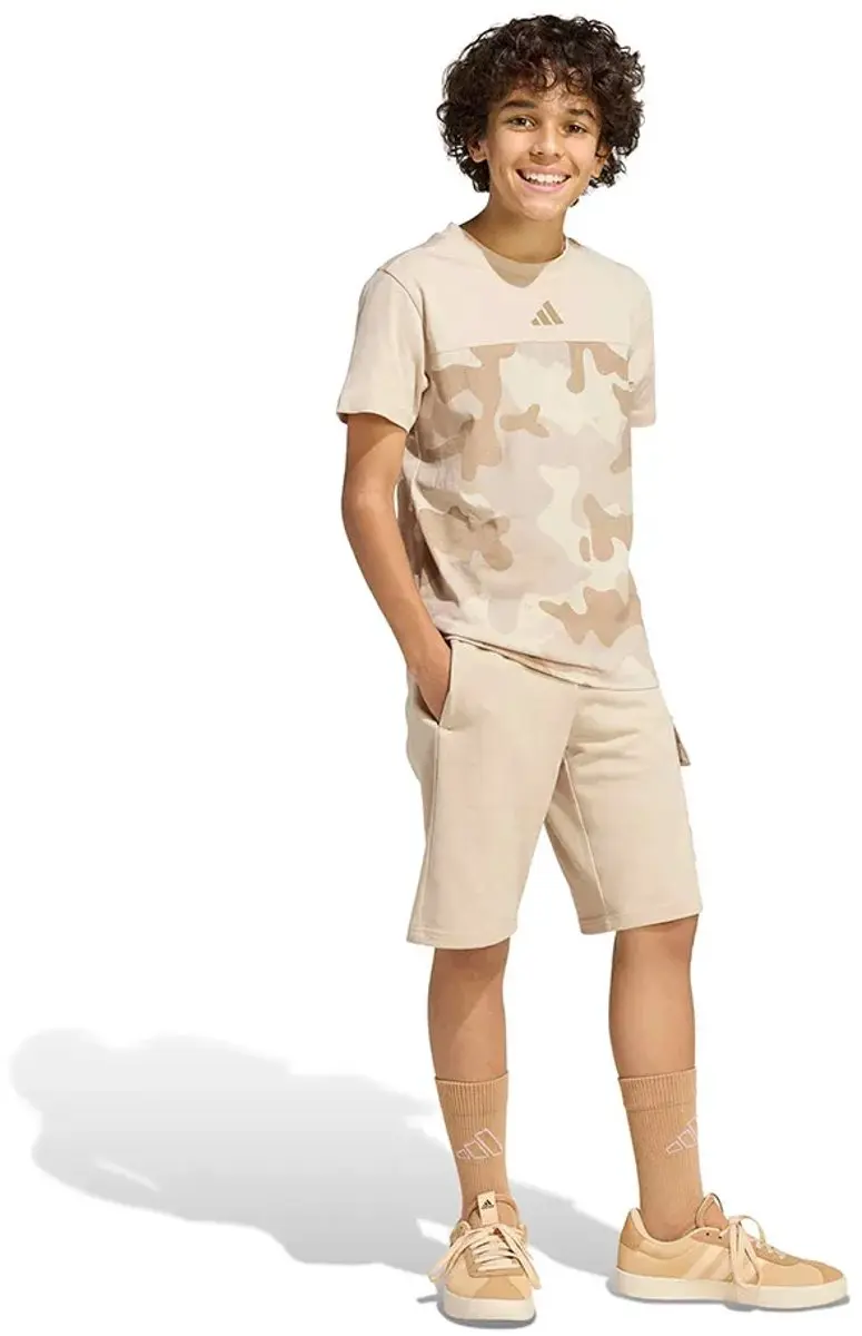 Adidas Seasonals Camo Korte Broek 5-6 jaar - Beige