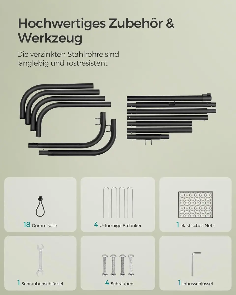 Songmics Voetbalrebounder - Inktzwart