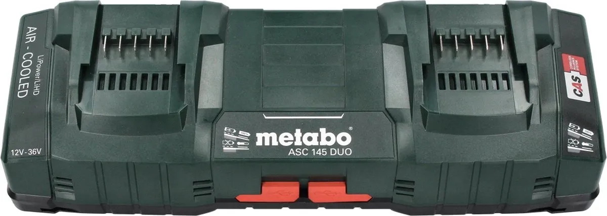 Metabo Basisset 625027000 Li-Power 18V 4.0Ah - 2x Accu + ASC 145 DUO