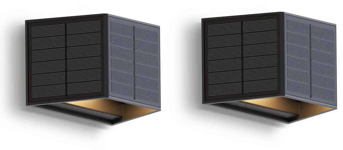 Calex Caserta Solar Wandlamp