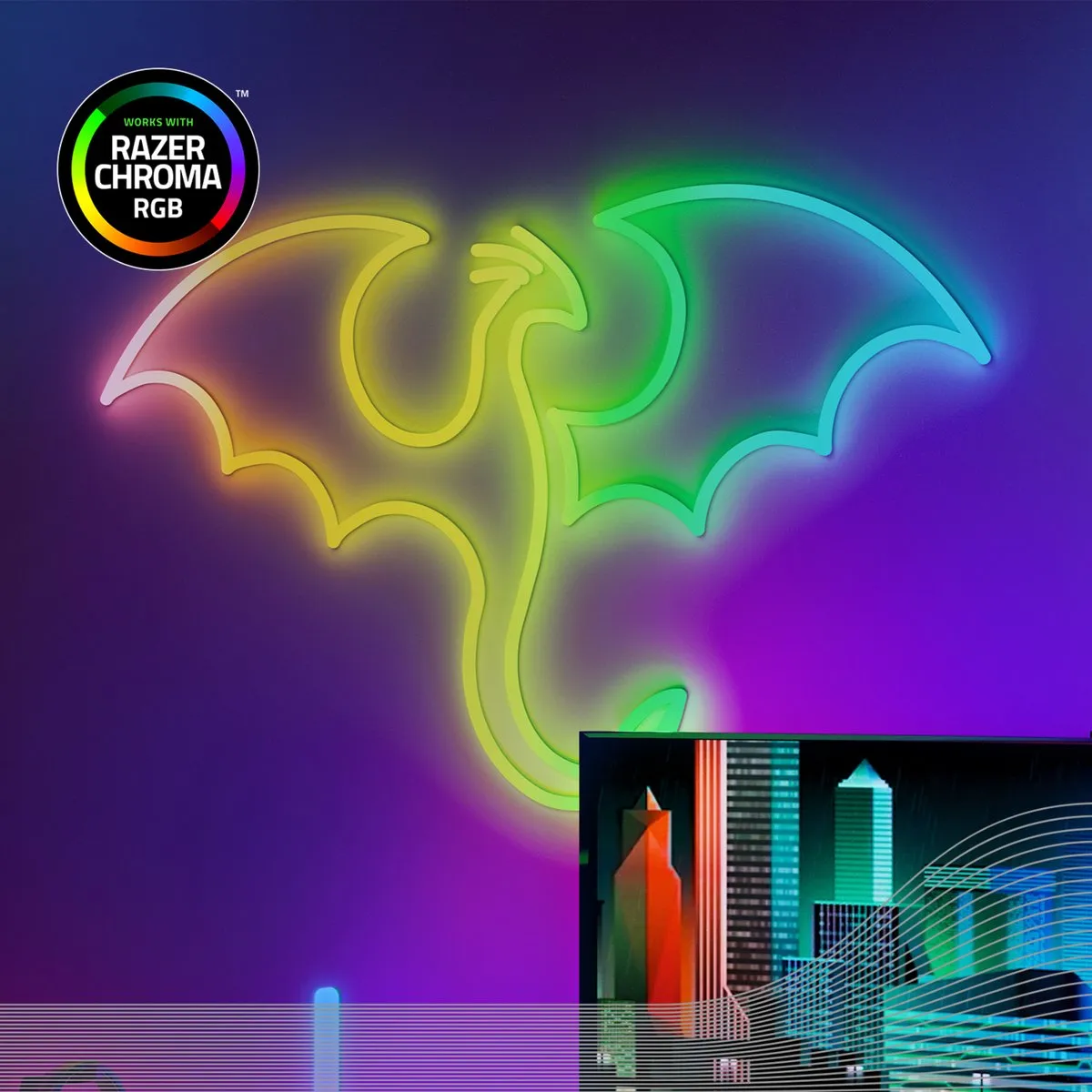 Calex Gaming Neon Flex LED Strip - Razer Chroma Compatibel - Smart Home - RGBIC Synchronisatie voor PC - 2m