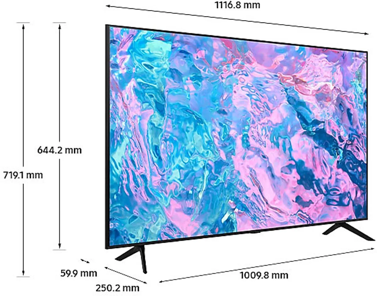 Samsung UE50CU7172 50 inch 4K LED TV - Zwart - afbeelding 6 van 6