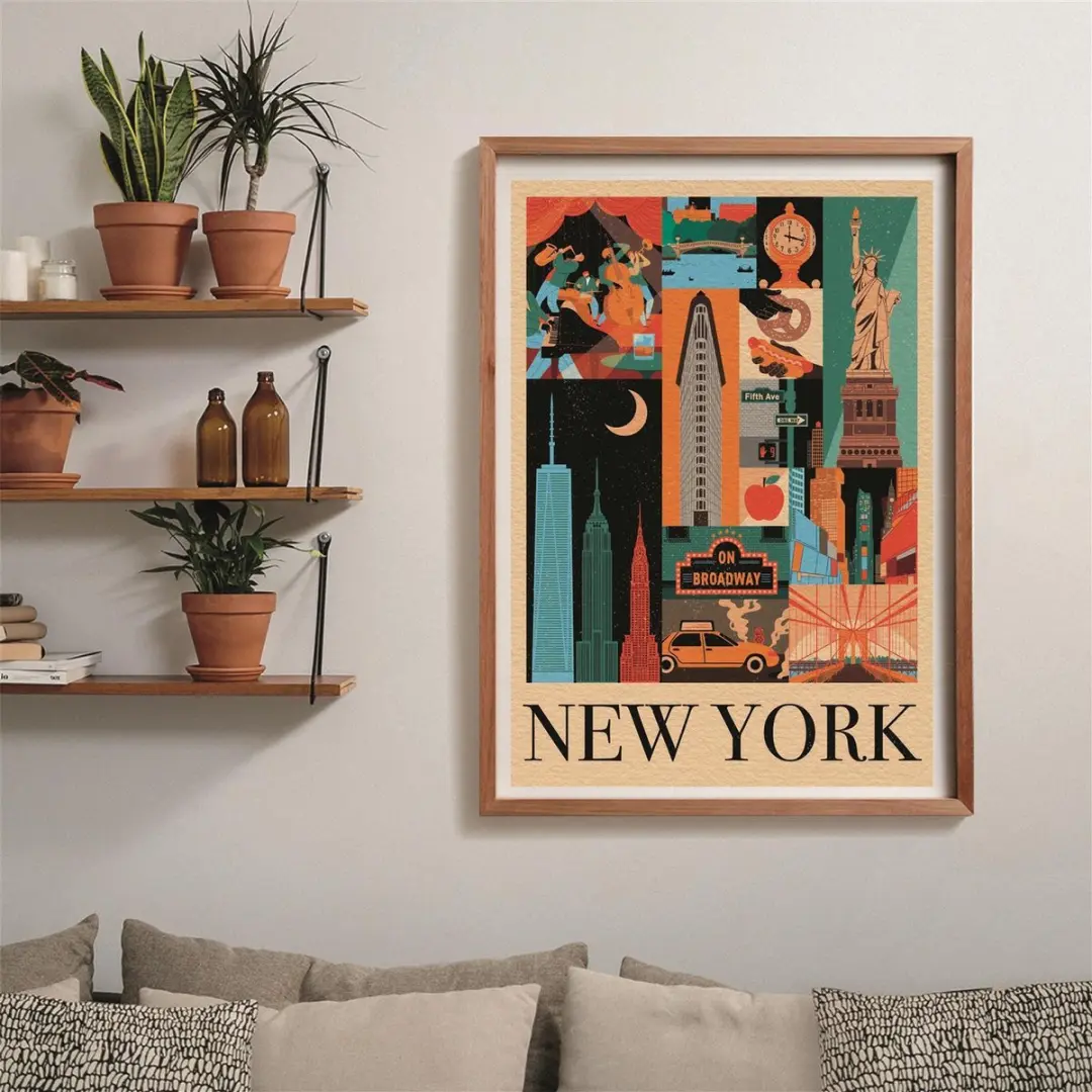 Clementoni Style in de Stad New York Puzzel 1000 Stuks - Oranje
