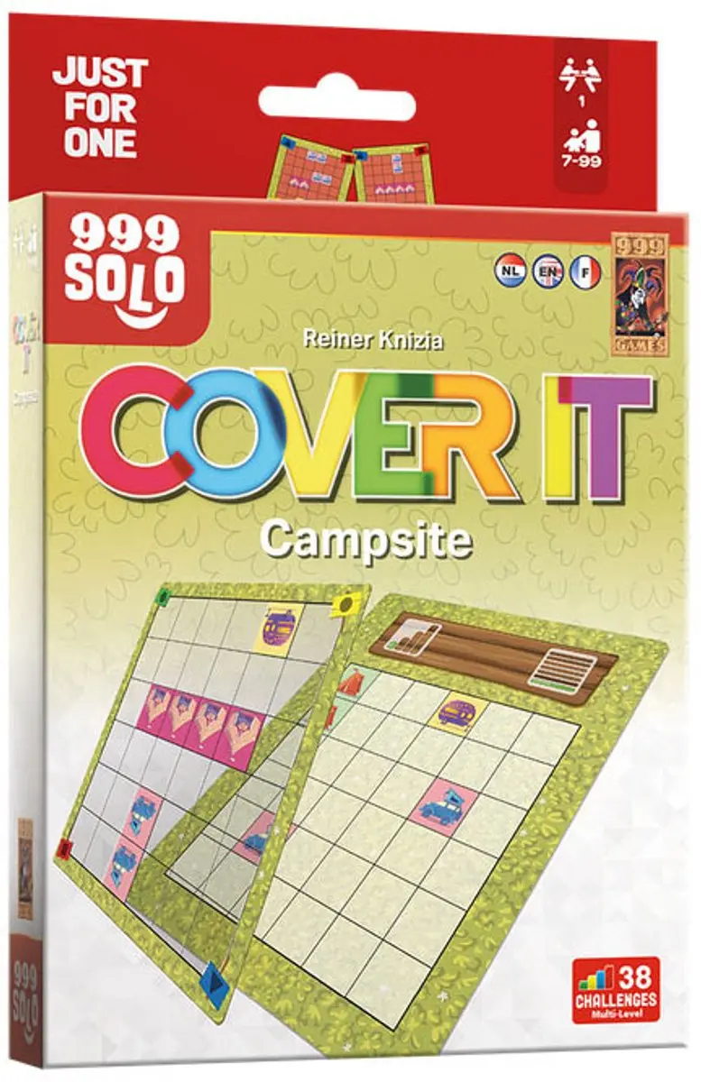 999 Games Cover It Campsite Solo Puzzelspel