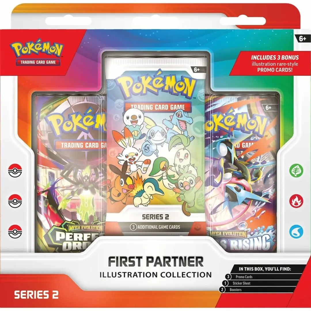 Pokémon First Partner Illustration Collection 2 Booster Bundle - 3 Packs + Promo