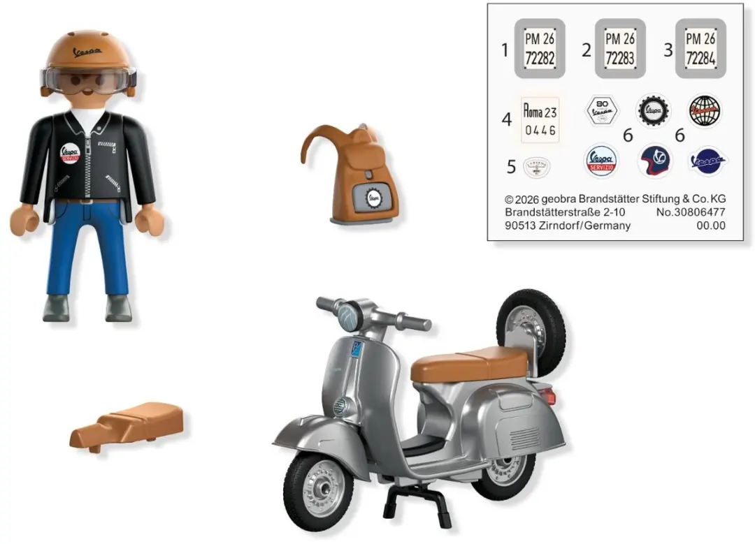 Playmobil 80 Jaar Vespa P-72282 - Meerkleurig - afbeelding 5 van 5