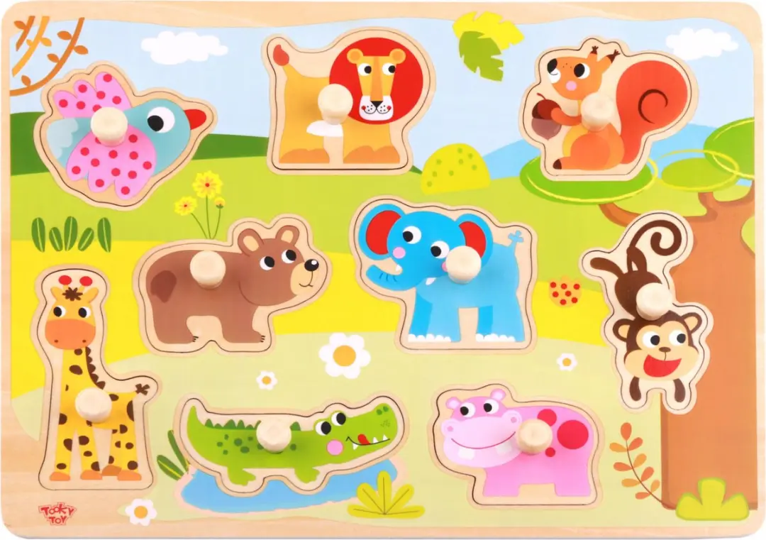 Tooky Toy Houten Dierenpuzzel TY857