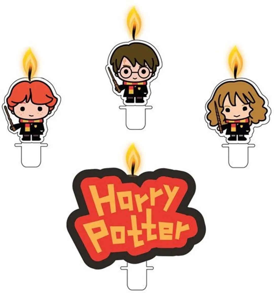 Harry Potter Taartkaarsjes Multikleur - 4 Stuks