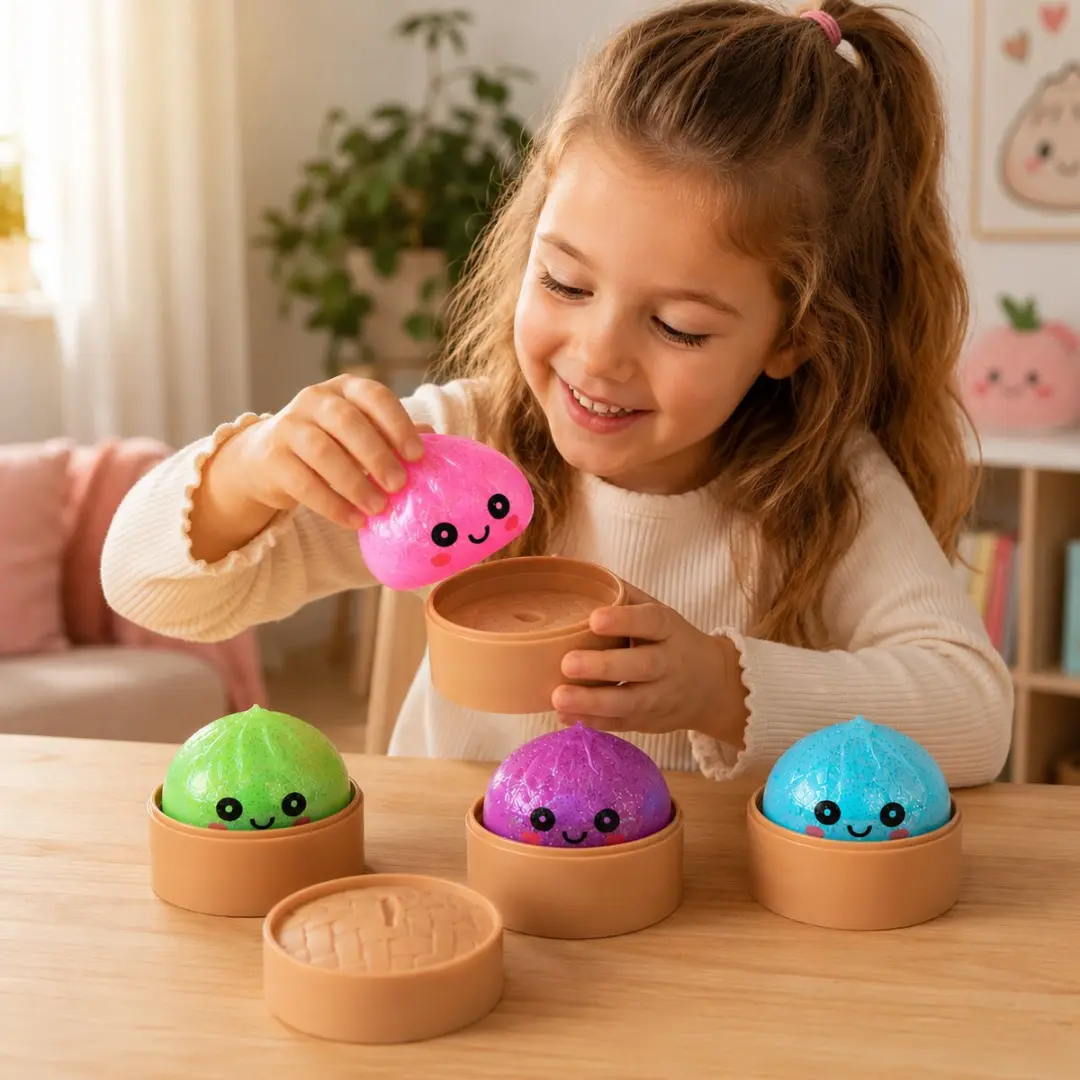 Johntoy Mini Glitter Squishy Dumpling Blind Box - Multicolor