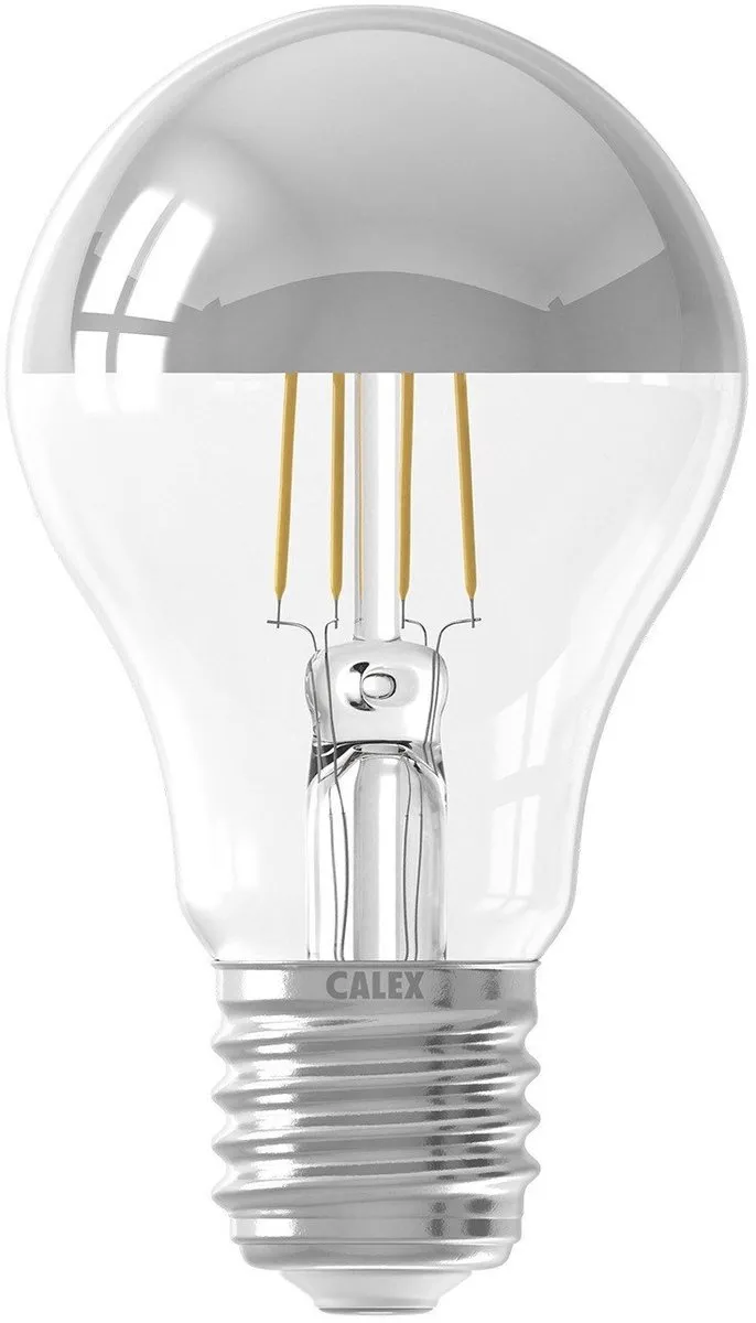 Calex E27 Peerlamp Kospiegel Zilver 4,5W Warmwit Dimbaar