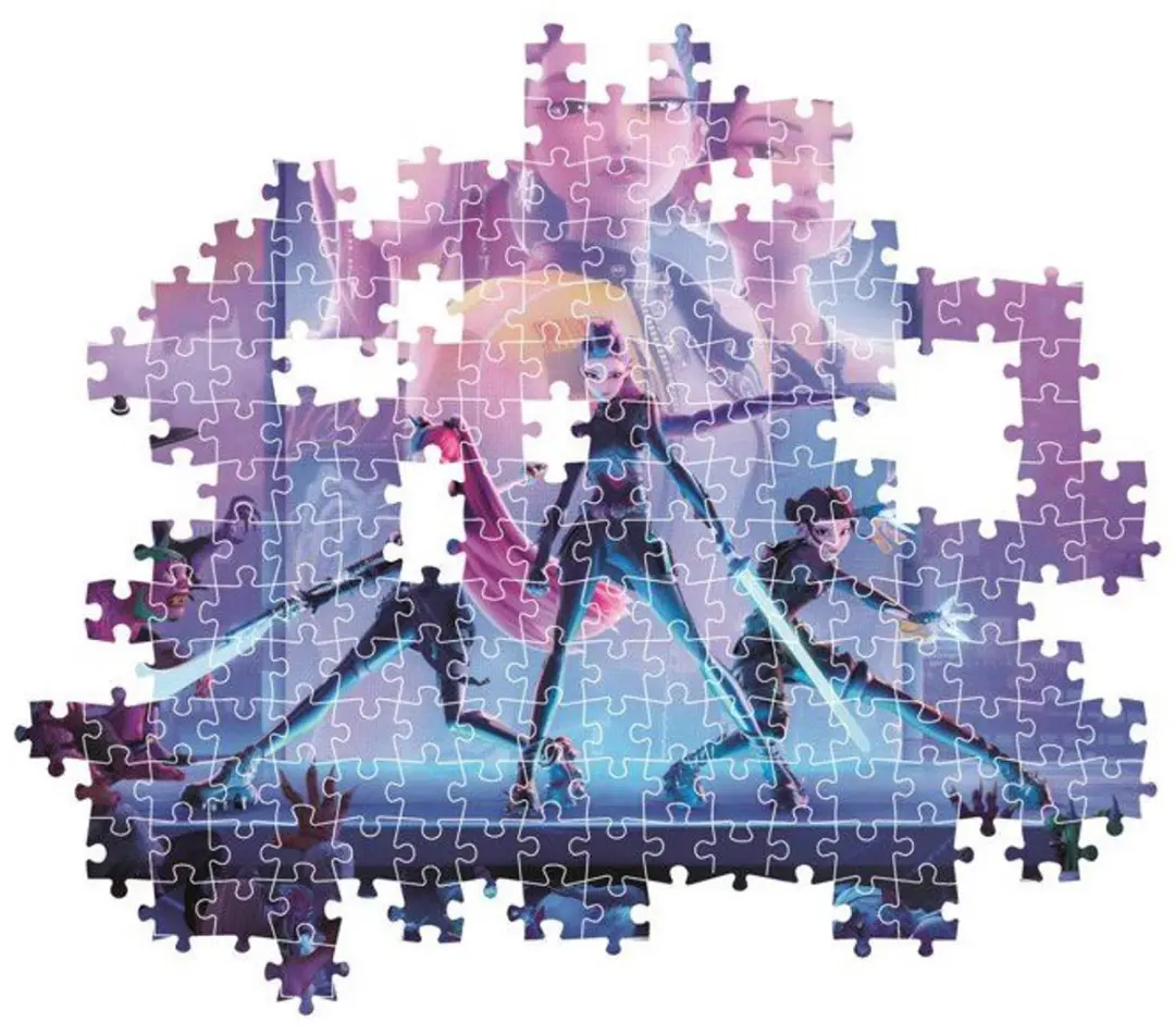 Clementoni K-Pop Demon Hunters Legpuzzel 1000 Stuks - Neon/Paars - afbeelding 6 van 6