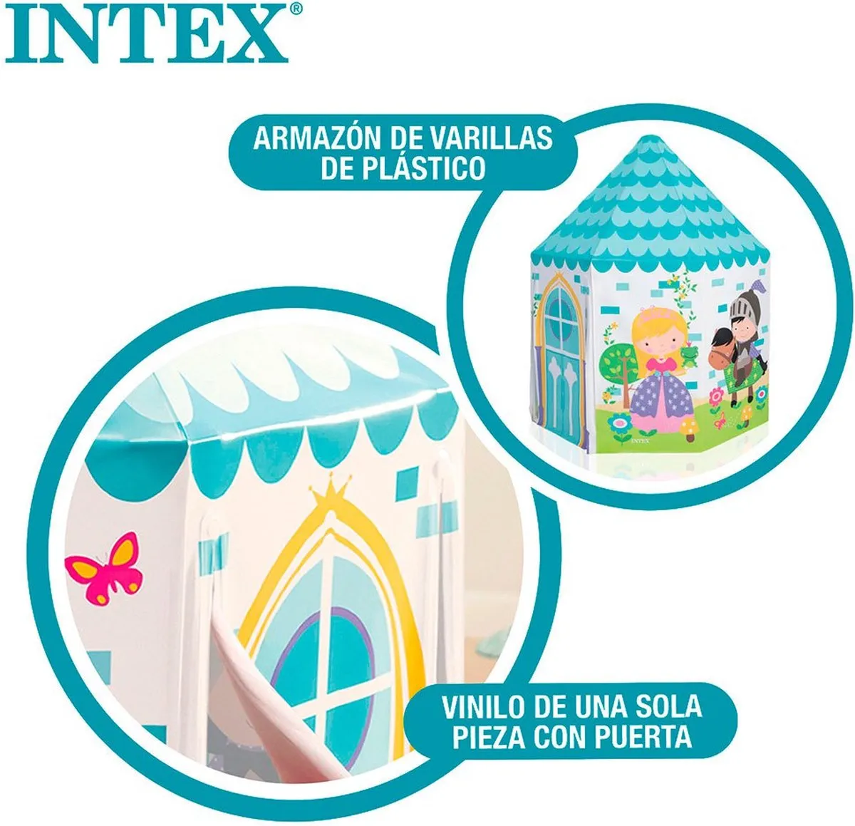 Intex Speeltent 44635NP - 104x130cm - Multicolor - afbeelding 6 van 6