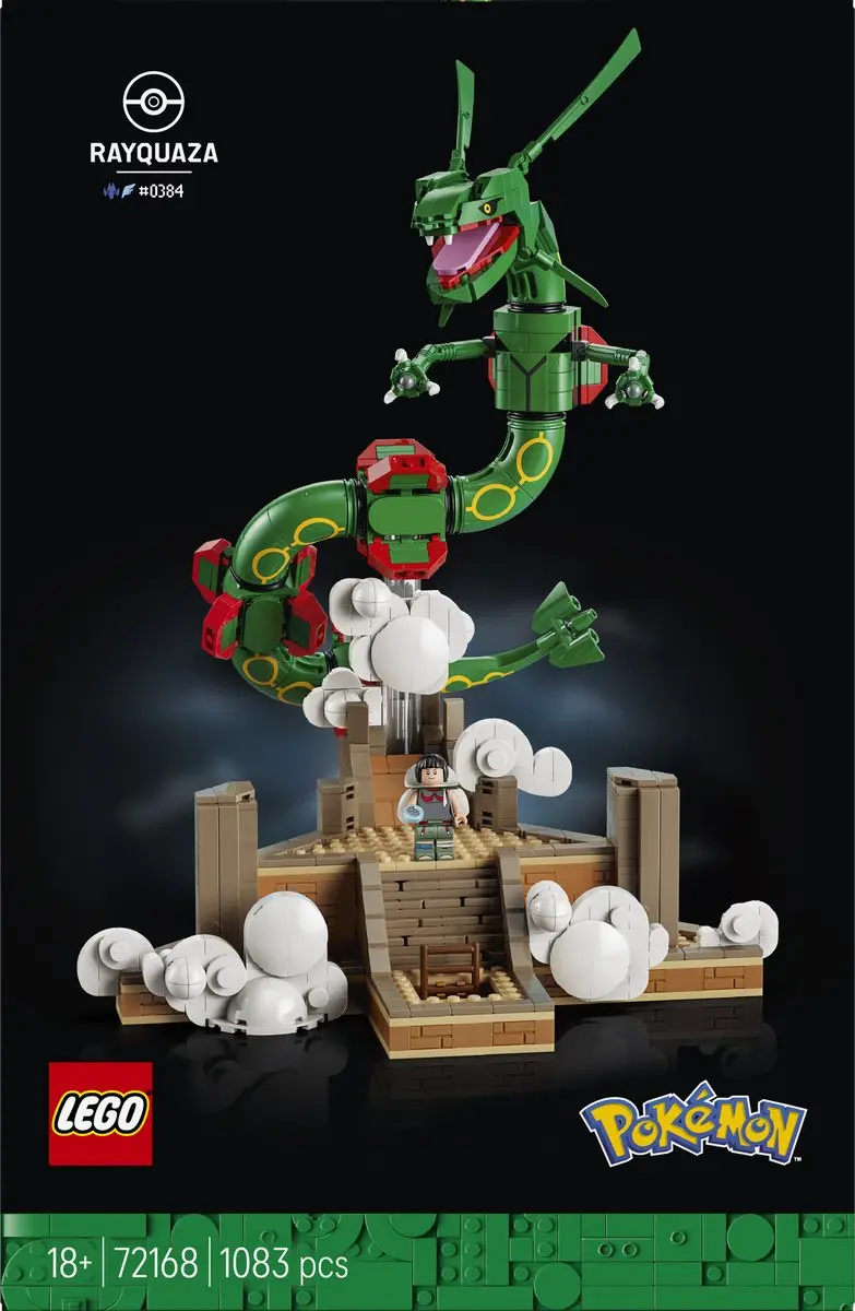 LEGO Pokémon Rayquaza Bouwpakket 1083 Stukken