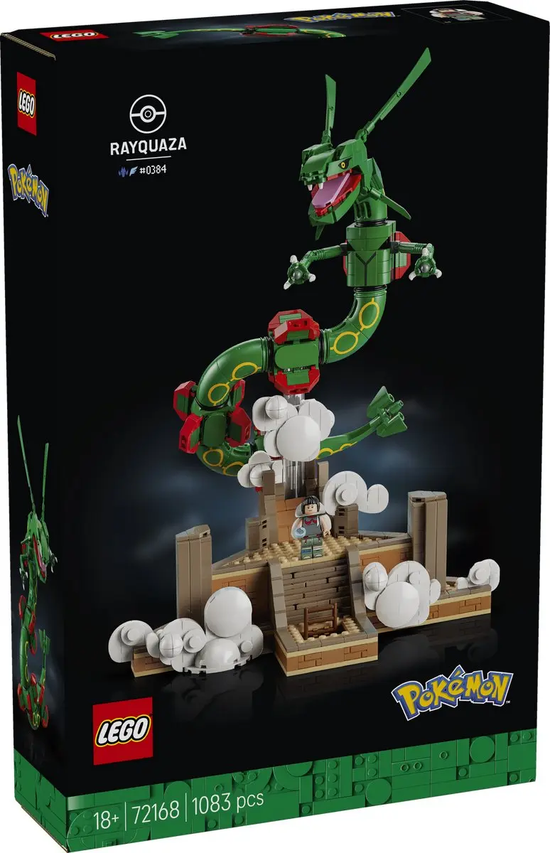 LEGO Pokémon Rayquaza Bouwpakket 1083 Stukken - Multicolor