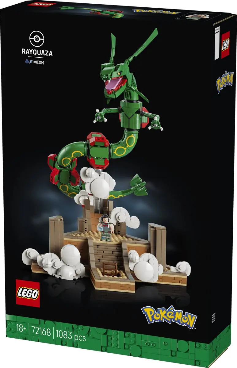 LEGO Pokémon Rayquaza Bouwpakket 1083 Stukken - Multicolor