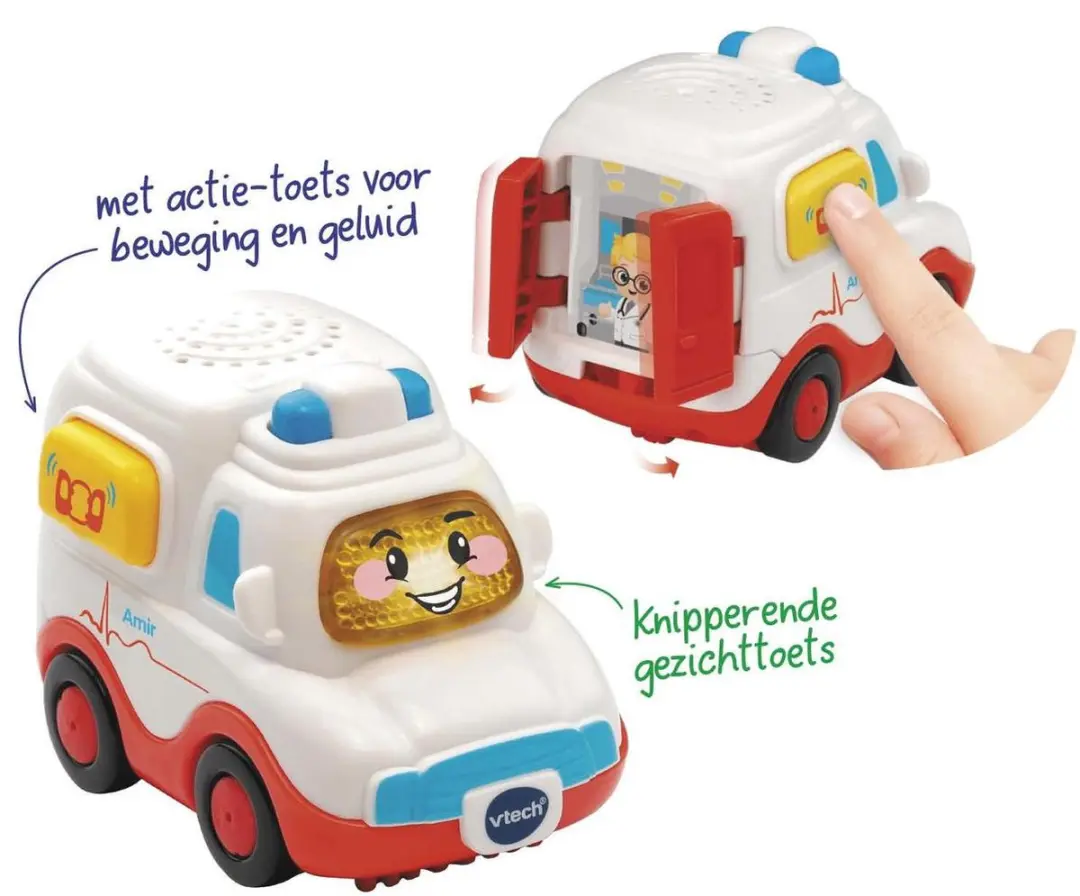 VTech Toet Toet Auto's Amir Ambulance Speelgoed - 2 Stuks