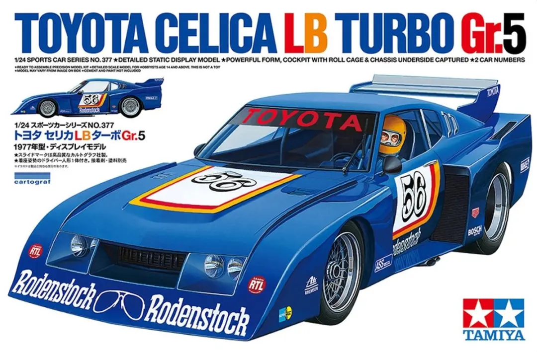 Tamiya 24377 Toyota Celica LB Turbo Gr.5 Modelbouwpakket 1:24