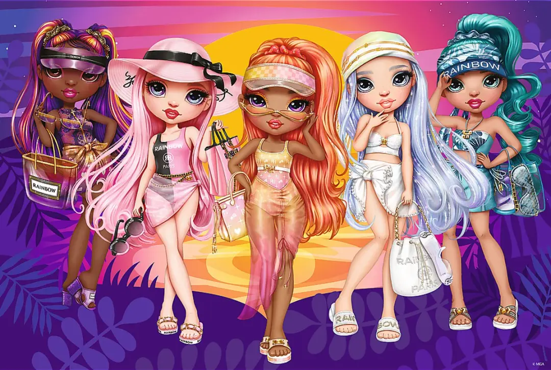 Trefl Glitter Dolls 70 Stuks Puzzel - Multicolor