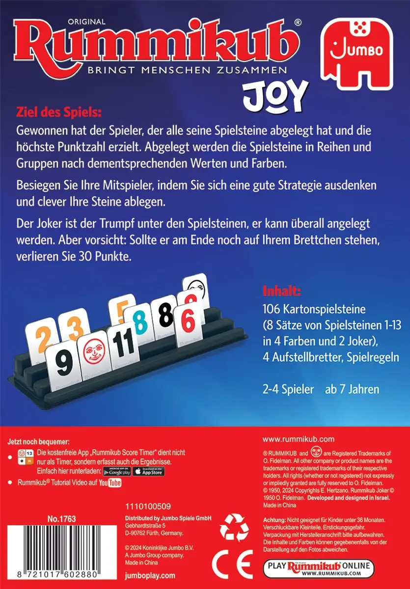 Jumbo Original Rummikub Joy