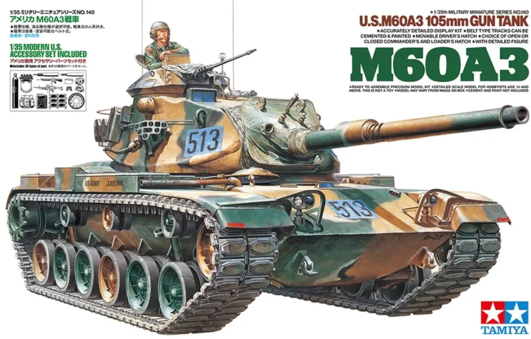Tamiya M60A3 35140 Militaire Tank